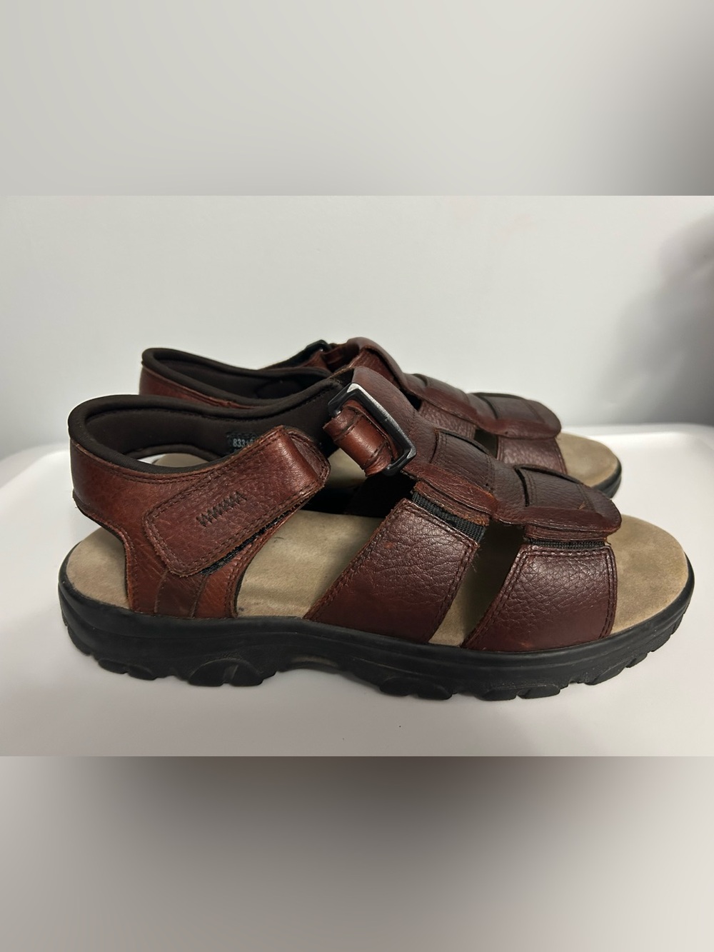 Nunn Bush Brown Leather Strap Fisherman Sandals